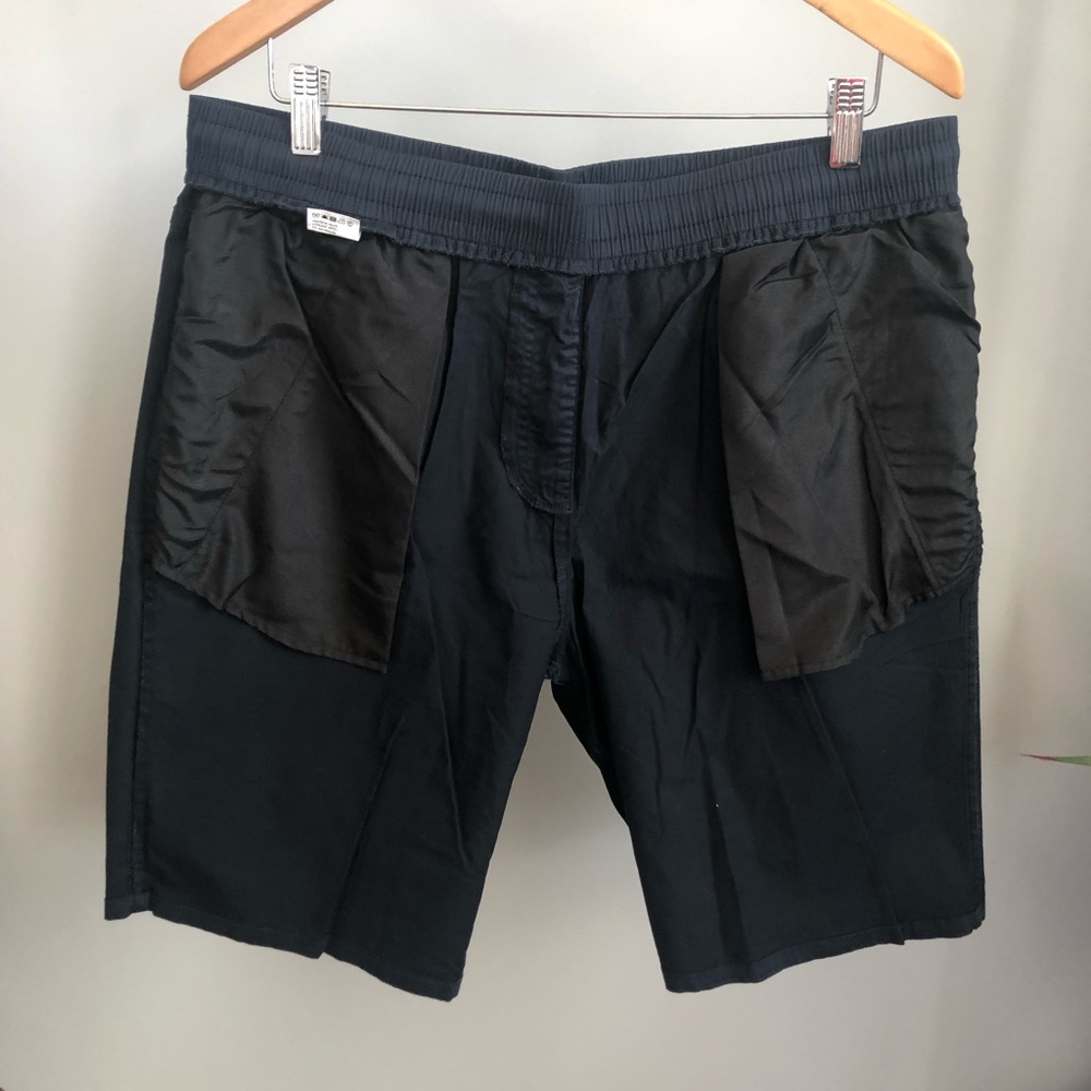 Men's Navy Casual Drawstring Shorts - Picture 3 of 5